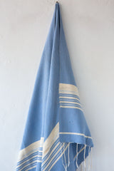 Scents & Feel Blue Stripe Fouta Towel