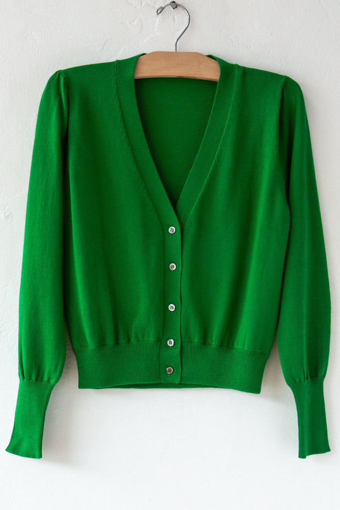Cotton Cardigan Green