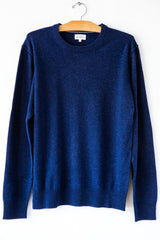 Wool Cashmere Indigo Sweater