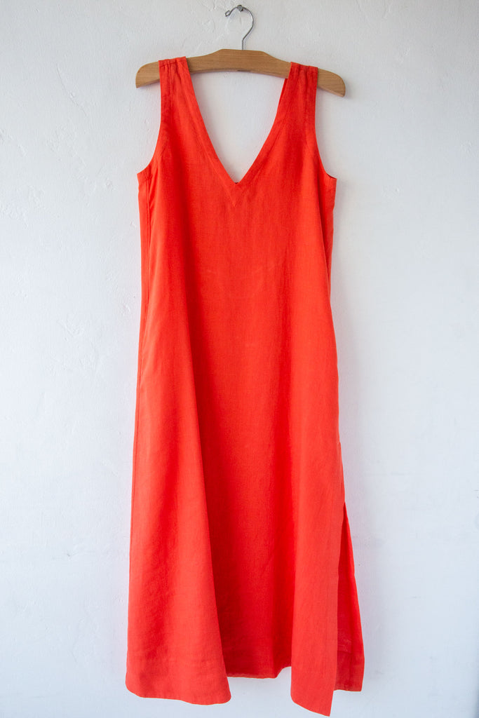 Sleeveless Linen Dress