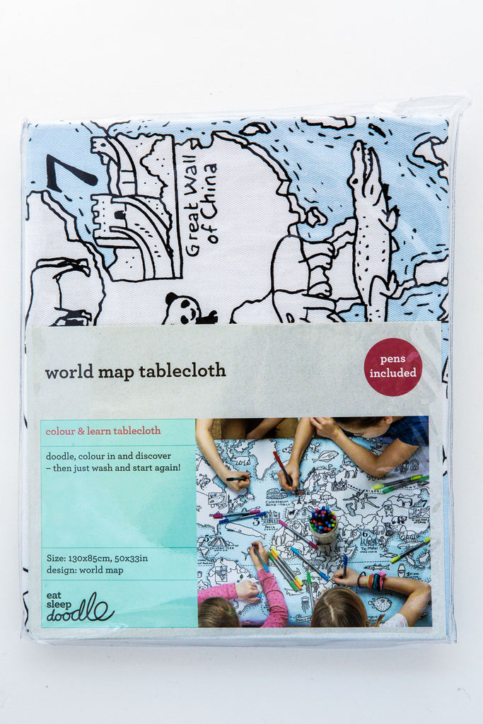 World Map Tablecloth