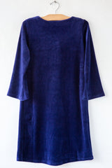Verushka Dress, Deep Blue