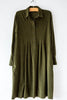 Pleated Cord Dress