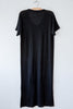 lost & found black linen long dress