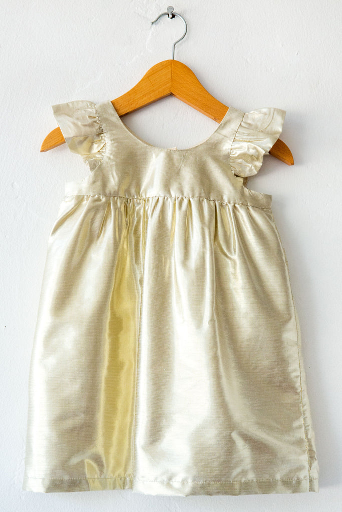louis louise gold marily dress