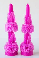 Rose Double Floral Candle