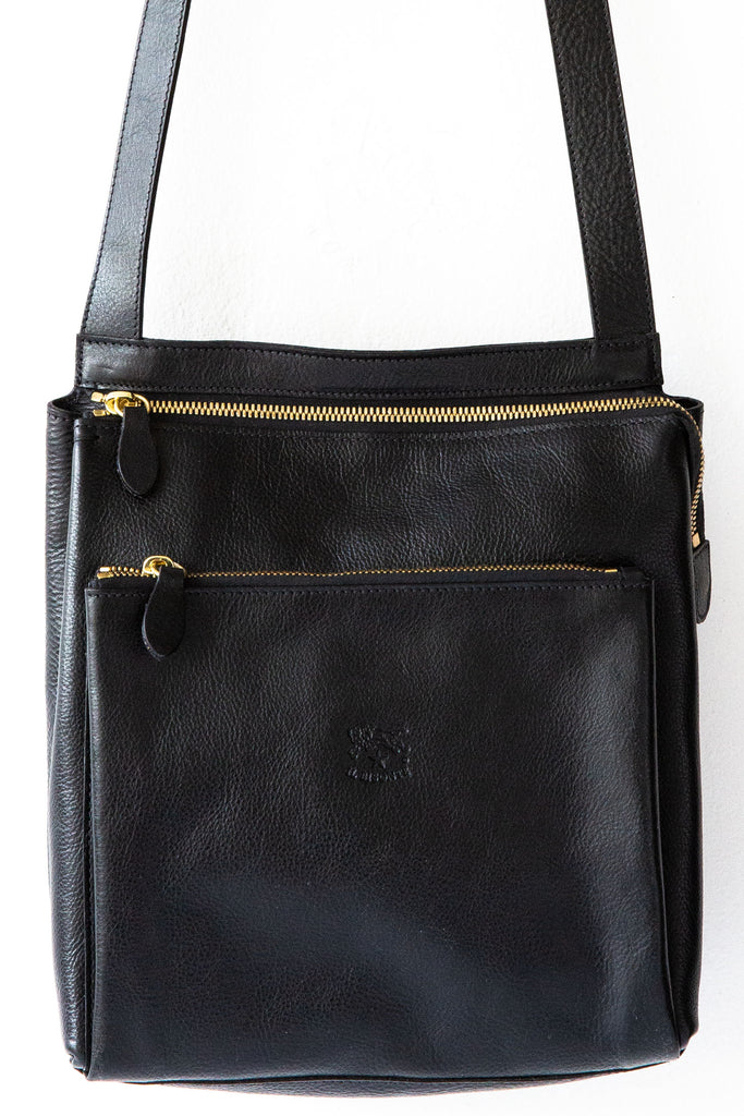 Tondina  Women's crossbody bag in leather color black – Il Bisonte