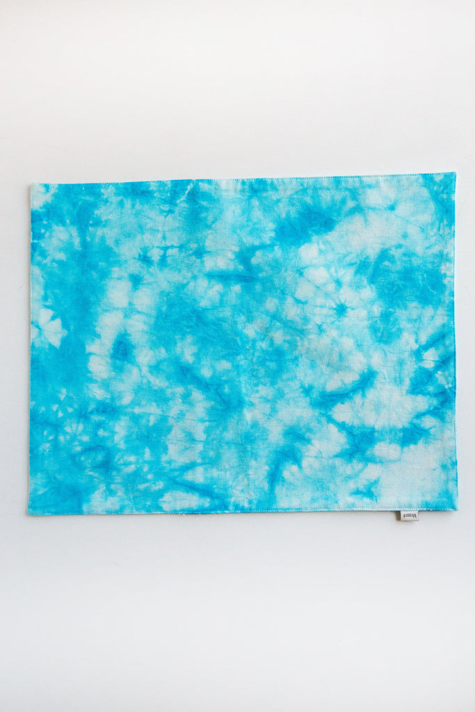 Blessed White/Blue  Cloud Tye Dye Canvas Placemats