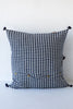 Injiri Indigo Gingham Pillow