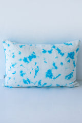 Blessed White/Blue Tye Dye Velvet Pillows