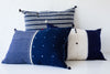 Injiri Indigo Gingham Pillow