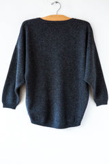 lost & found hematite 3/4 sleeve cashmere sweater