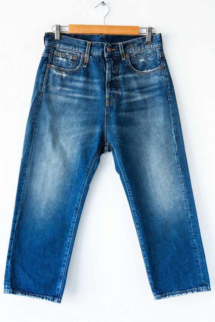 R13 Blue Tailored Drop Jeans