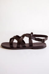 lost & found black tuscan criss cross sandal