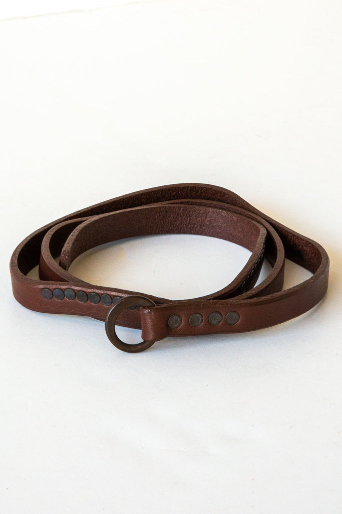 Replika Brown Studded Belt