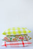 Society of Wanderers Lemoncello Gingham Check Pillow