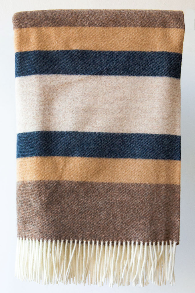 Stripe Fringe Throw