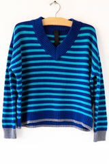 V Stripe Sweater