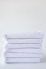 Belgian Waffle White Hand Towel