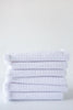 Belgian Waffle White Hand Towel
