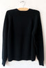 6397 Black Raglan Crew Sweater