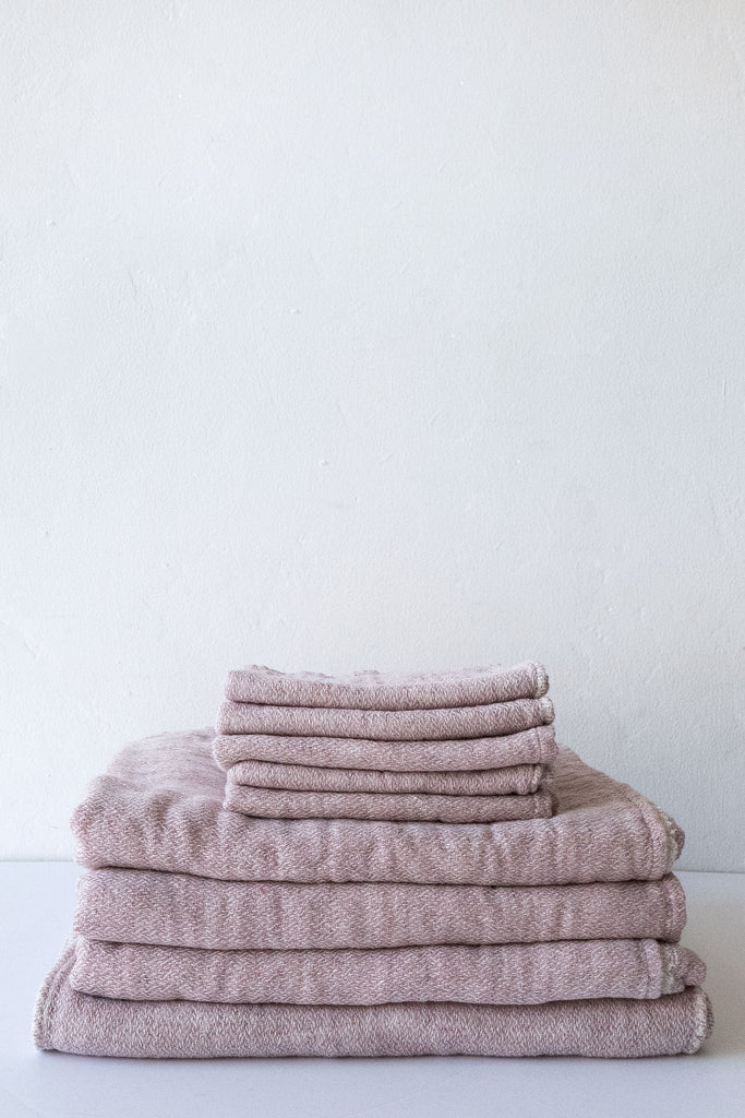 Claire Towels, Smoky Pink